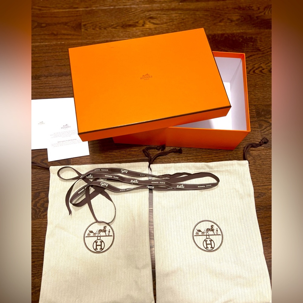 Empty Hermes Box from legend Sandal plus shoe bags